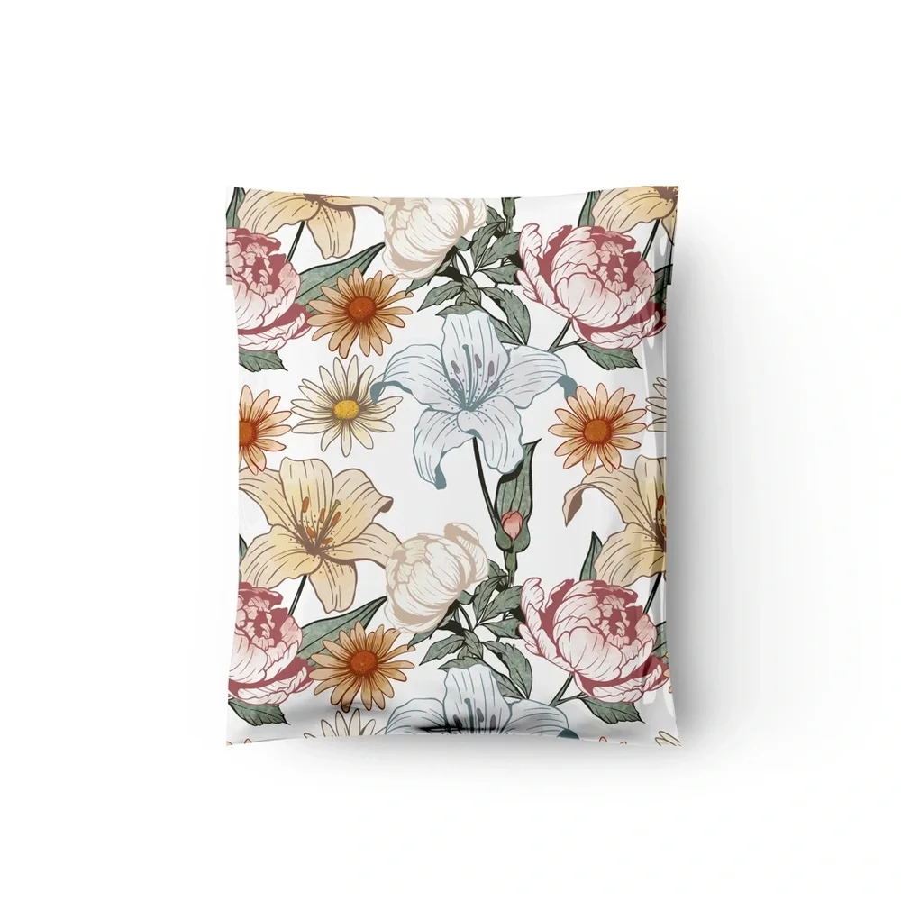 Vintage Floral Poly Mailer’s 10x13 Pack of 25 - Picture 7 of 15
